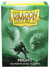 Dragon Shield - Dual Matte Sleeves - Might (Green) 100ct